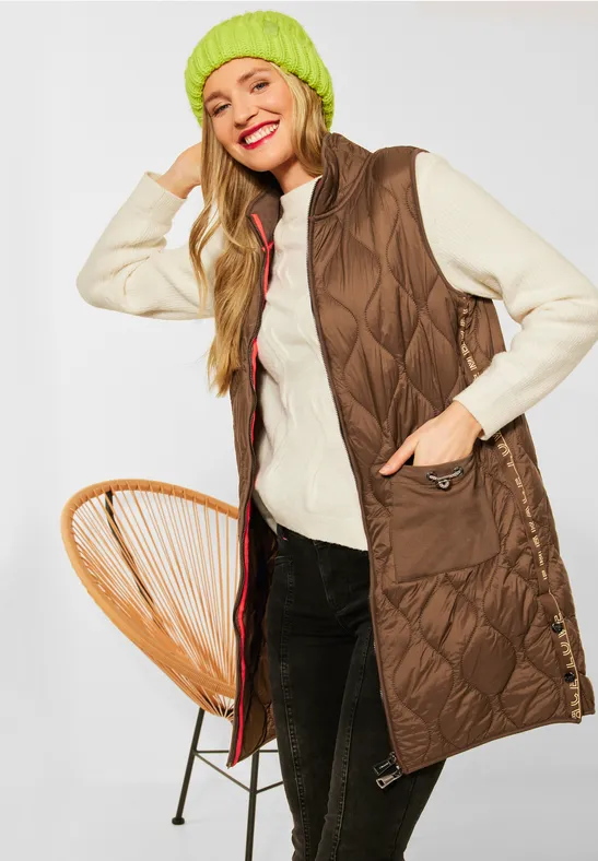 Street One Lange Weste mit Zipper 
